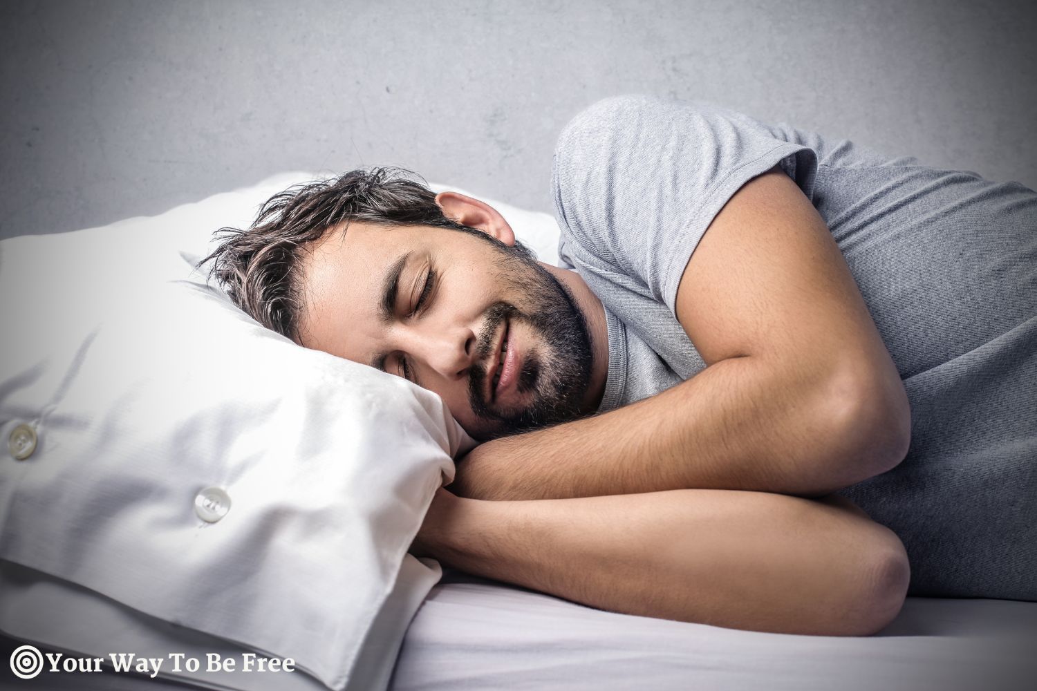 A man sleeping in bed highlighting the importance of sleep